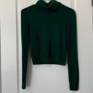 Forever21 Contemporary Green Turtleneck